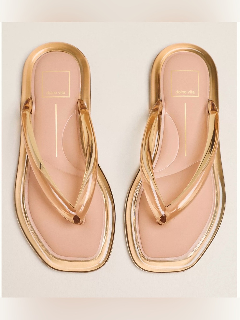 NWOB Dolce Vita Jozey Square-Toe Flip-Flops